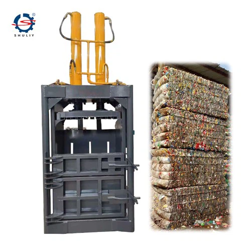 Vertikal ballepressemaskin